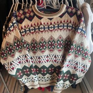 Ralph Lauren Chaps vintage 90’s made in USA knit sweater